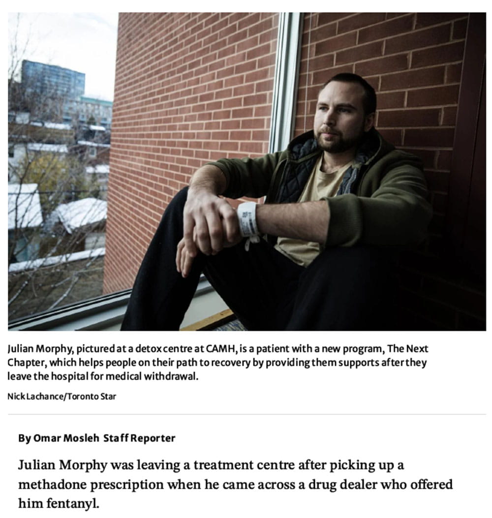 Screenshot of Toronto Star story